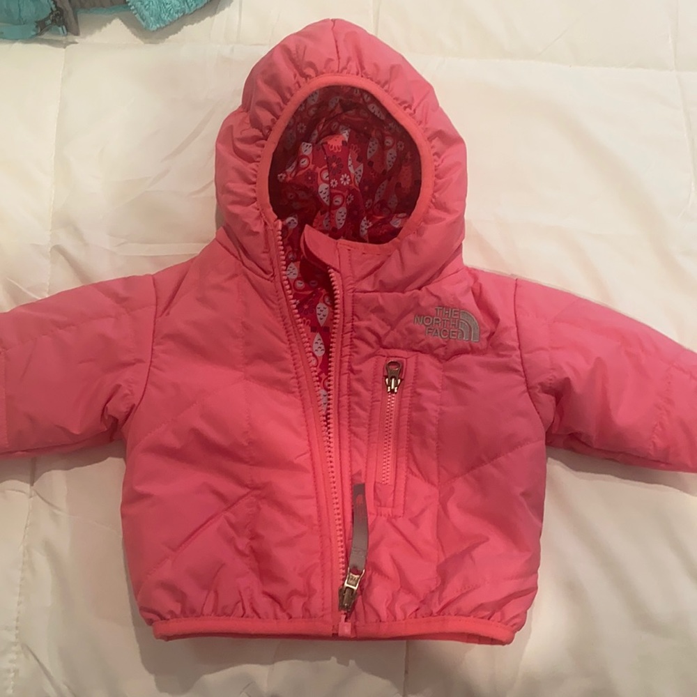 Reversible north face bomber/rain coat
